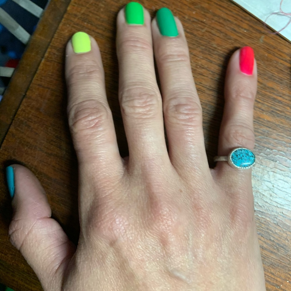 Size 2 1/2 Turquoise Ring